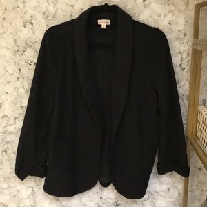 Black Sweater Material Blazer!
